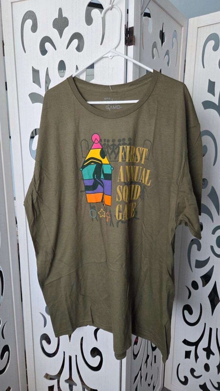 Netflix Squid Game Graphic T Shirt 3XL Green First Annual Squid Game Tee